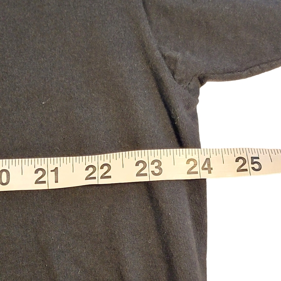 Left Handed Persons Graphic Gag Bold Print Vintage 90's Y2K Black T-Shit XXL - Picture 10 of 13